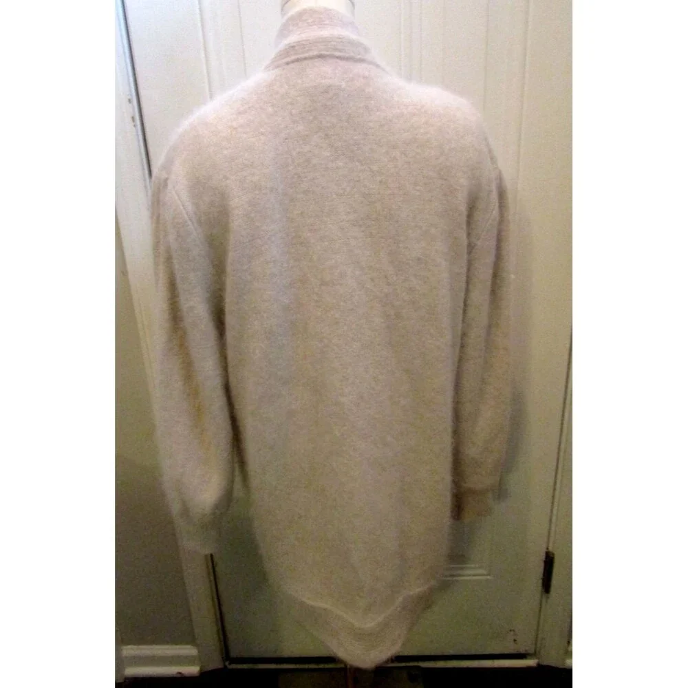 Vintage Gizel Angora Pearl Embroidered Cardigan L XL Cottagecore Luxe Korea